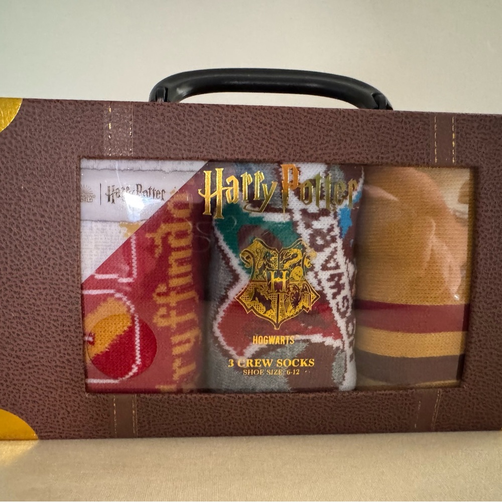 Harry Potter Hogwarts Crew Socks Set New